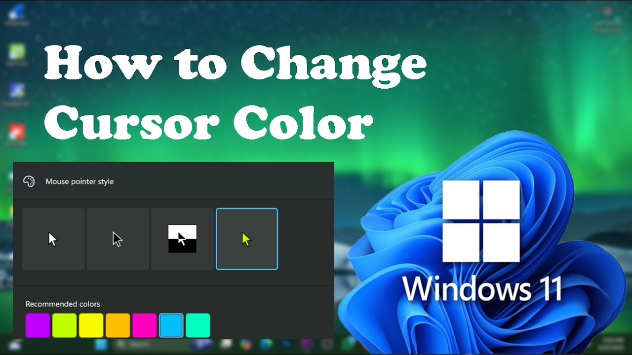 How to Change Cursor Color on Windows 11 | Customize Your Mouse Pointer 🎨🖱️
