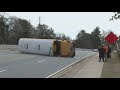 School bus flips in Houston County with four students inside: district says