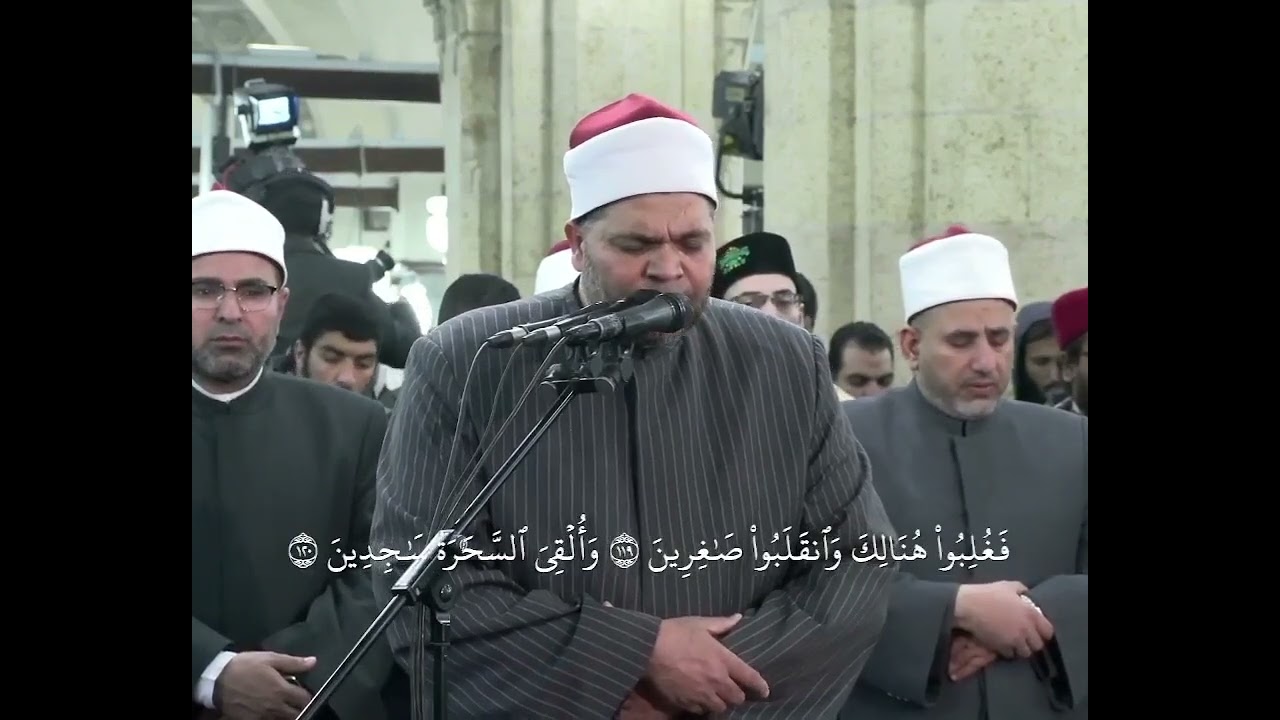 مرتلا برواية الدوري عن ابي عمرو يقرأ الشيخ محمد سالم عامر من سورة الأعراف في ليلة التاسع من رمضان