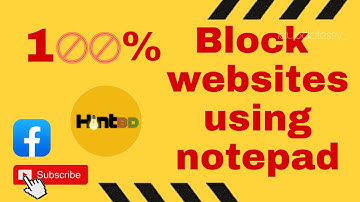 Block Websites Using Notepad On Windows 10/11