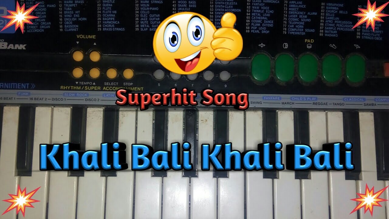 Superhit Song Khali Bali Khali Bali On Piano