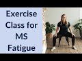 Ms fatigue exercise class isometric exercise resistance training  stretching