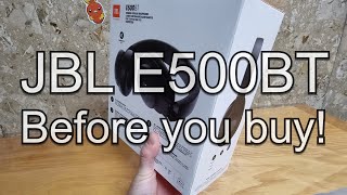 JBL E500BT Headphones Unboxing and -