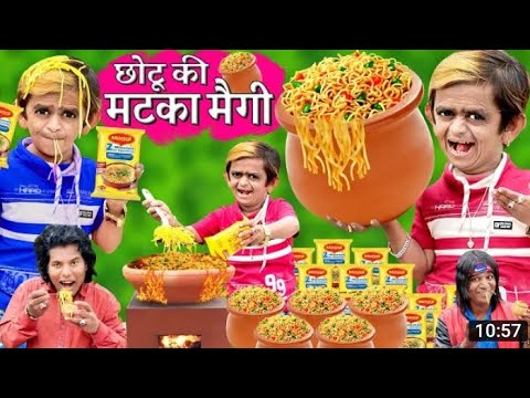 CHOTU ki MATKA MAGGI | छोटू दादा मटका मैगी वाला | छोटू का मटका नूडल | KHANDESH HINDI KAHANIYA COMEDY