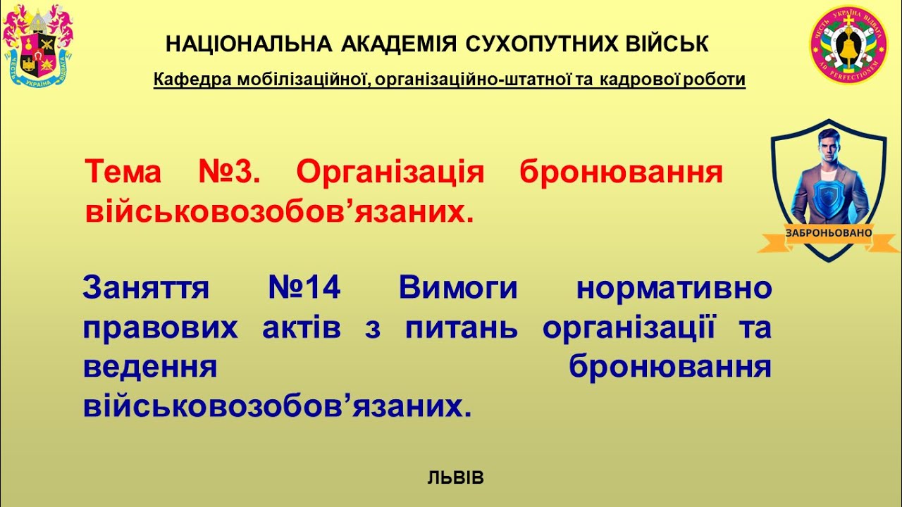 Лекція_3_14 Бронювання ПУО - YouTube