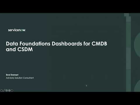 TechByte - Data Foundations Dashboards for CMDB and CSDM