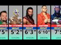 Shocking Height of WWE Wrestlers in 2025 || Shortest to Tallest