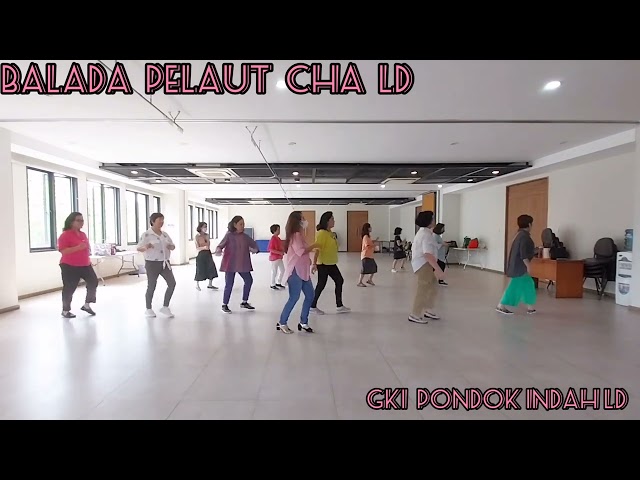 Balada Pelaut Cha Line Dance choreographed by Yulia u0026 Daisy (INA) class=