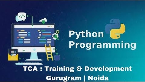 Python (the experience of starting) || TCA Gurgaon