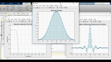 Hamming window vs Blackman window filter design on matlab