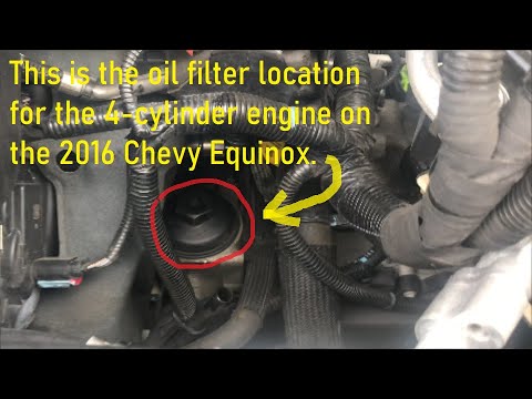 2016 Chevy Equinox Oil Filter Location (4 cylinder) - YouTube