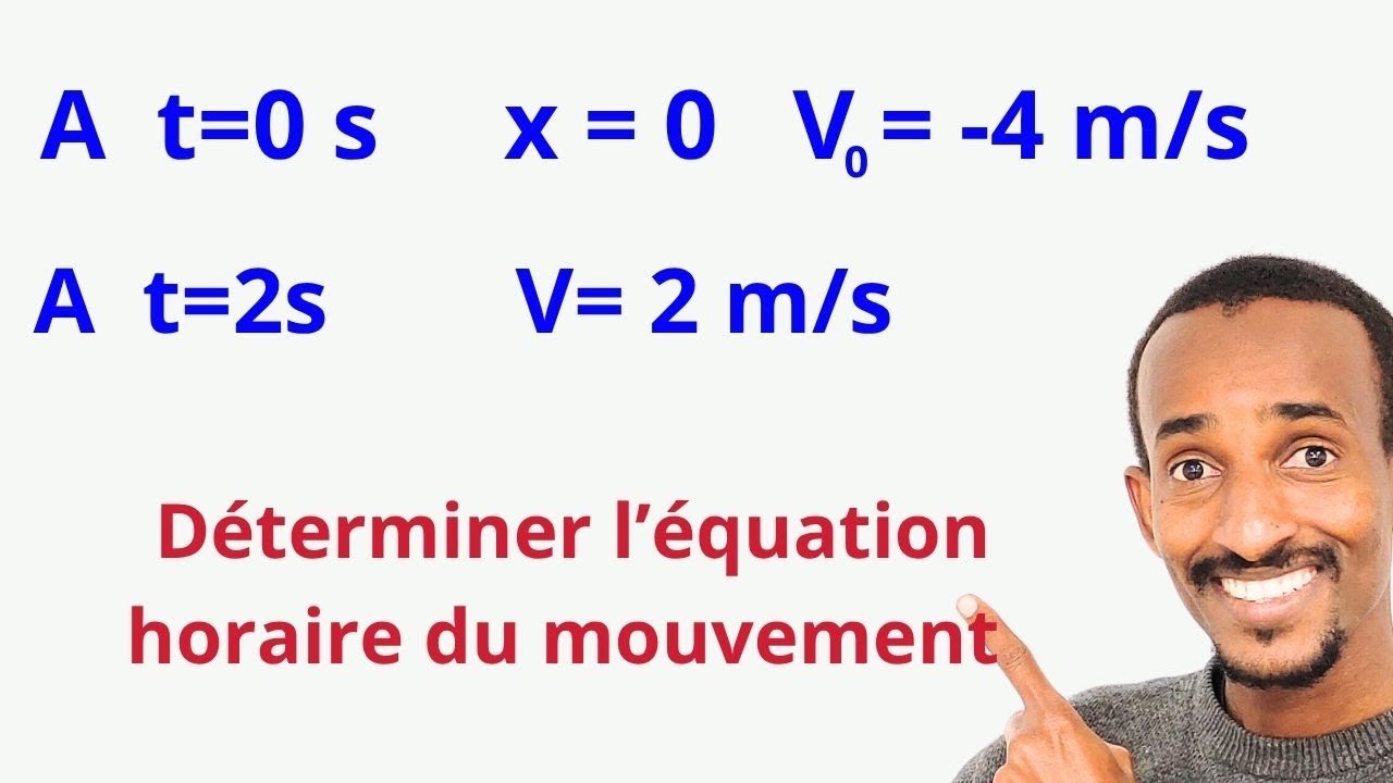 Déterminer l’équation de la trajectoire 