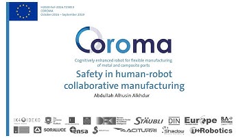 COROMA ONLINE COURSE: Safety in human-robot collaborative manufacturing