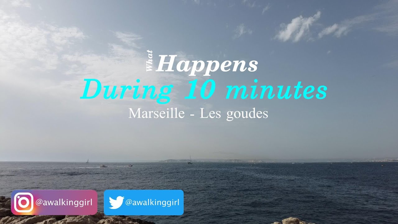 [4k] 🌺 Marseille Les Goudes, FRANCE - What happens during 10 minutes