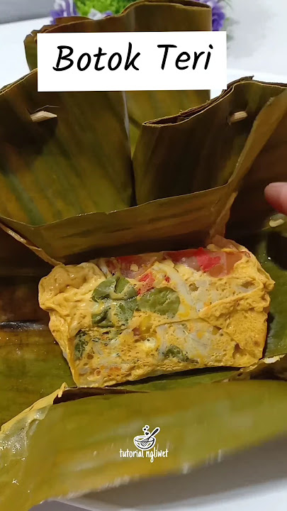 Wet rice anchovy bothok recipe