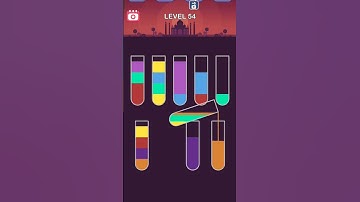 Water sort Puzzle Level 54 #trending #viralshort #games #waterpuzzlegame #viralvideo #waterpuzzle