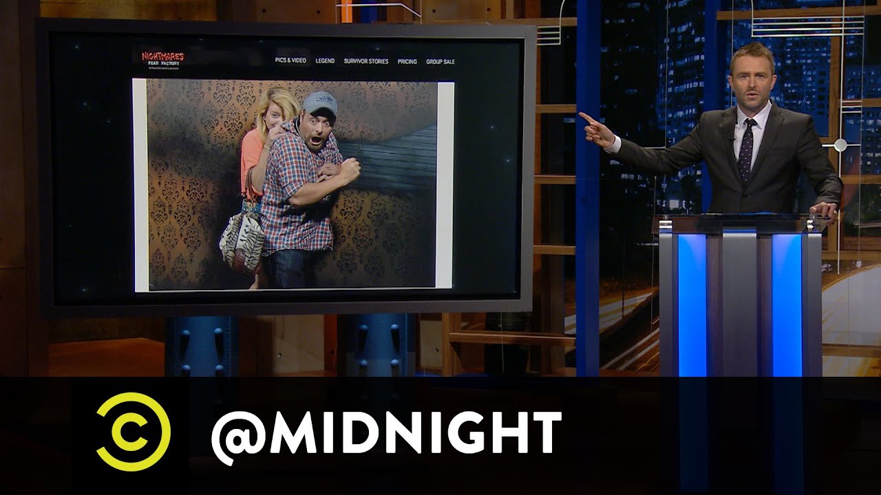 cca Michelle Wolf, Nikki Limo and Grace Helbig - Frights, Camera, Action - @midnight with Chris Hardwick