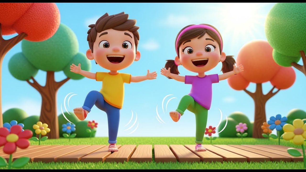 My Body Motion Song for Kids | Head, Shoulders, Knees & Toes Song, Popular Nursery Rhyme