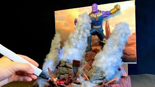 3D펜으로 만든 타노스 vs 아이언맨 디오라마 : Thanos vs Iron Man Diorama