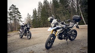 BMW G 310 GS and Yamaha Tenere 700 trip to Hörnebo Skiffergruva, Sweden