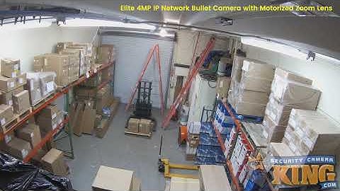 Zoom Demo - IPOB ELE4IRZ - Elite 4MP IP Network Bullet Camera with Motorized Zoom Lens