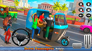 From City To Offroad Tuk Tuk Auto Rickshaw Driving :Free Driving Games #Gameplay