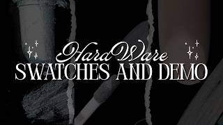 Unearthly Cosmetics Hardware Collection swatches