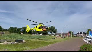 De traumaheli had vanmiddag een Rendez-vous met een ambulance in Marum.
