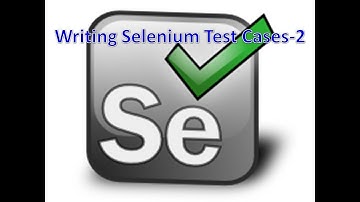 Write Selenium Test Cases Part 2