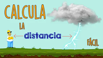 ¿A qué distancia está un rayo después de 1 segundo?