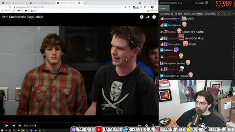 High School Seniors Debate Confederate Flag (HasanAbi)