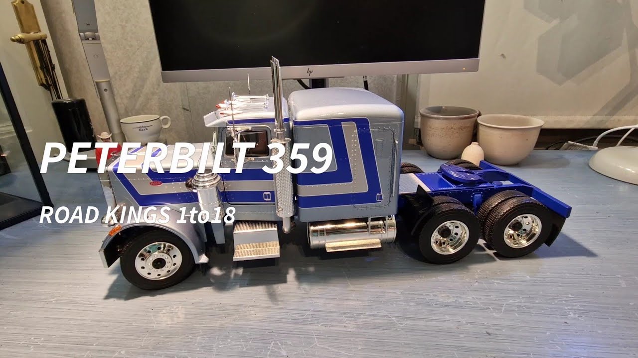 1/18 ピータービルド 1:18 Peterbilt 359 1967 truck - Road Kings [Unboxing] - YouTube
