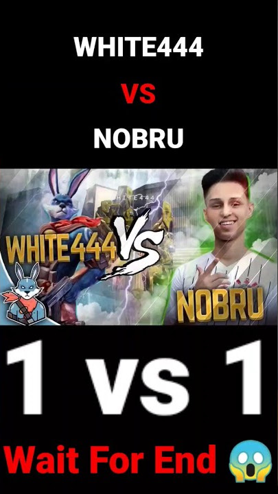 WHITE444 VS NOBRU || 💀🔥 1 VS 1 #white444 VS #nobru #shorts || @WHITE444YT VS @NobruTV