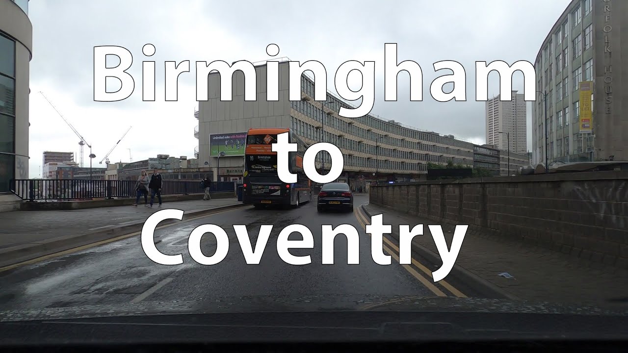 [4K] Driving from Birmingham to Coventry (UK)