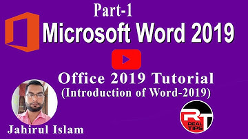 Part - 1 || Microsoft Office Word Tutorial 2020 || MS word for beginners || By -- Jahirul Islam