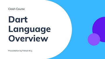 Dart Crash Course - Part 1- Flutter App Development (Headphone use recommended)