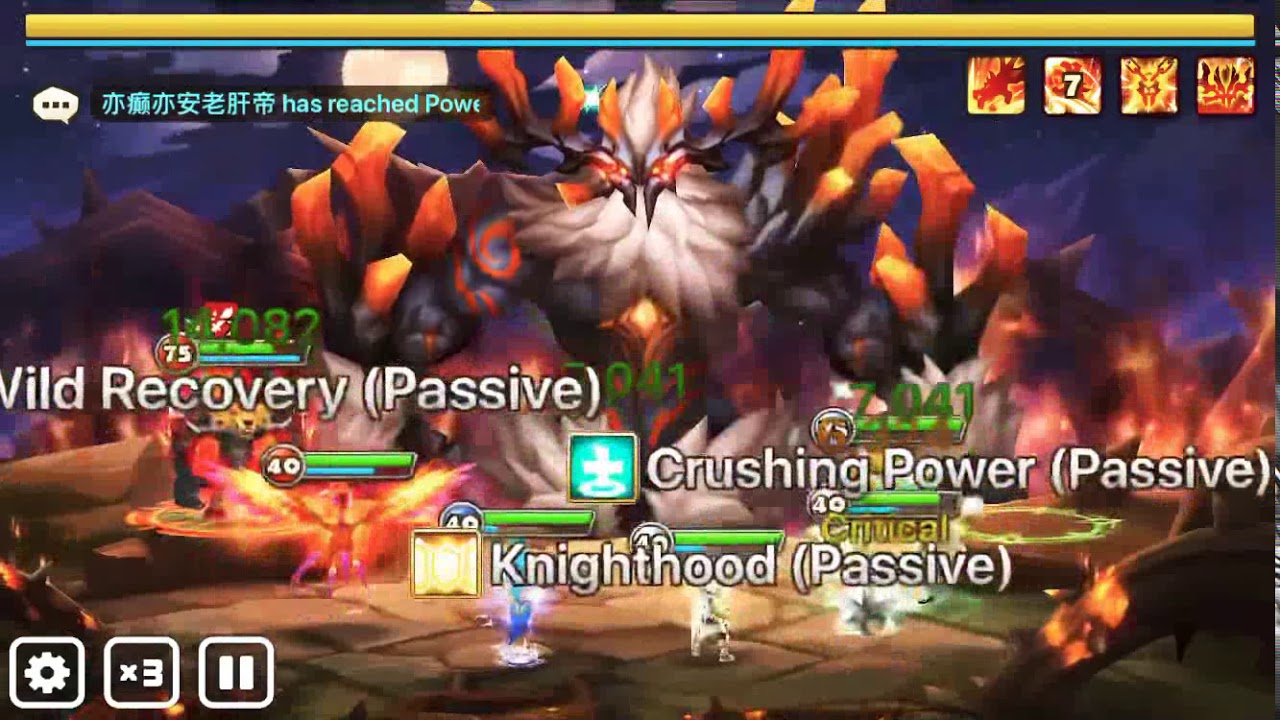 Auto level 5 Cliff of Tough Beast Man (summoners war)