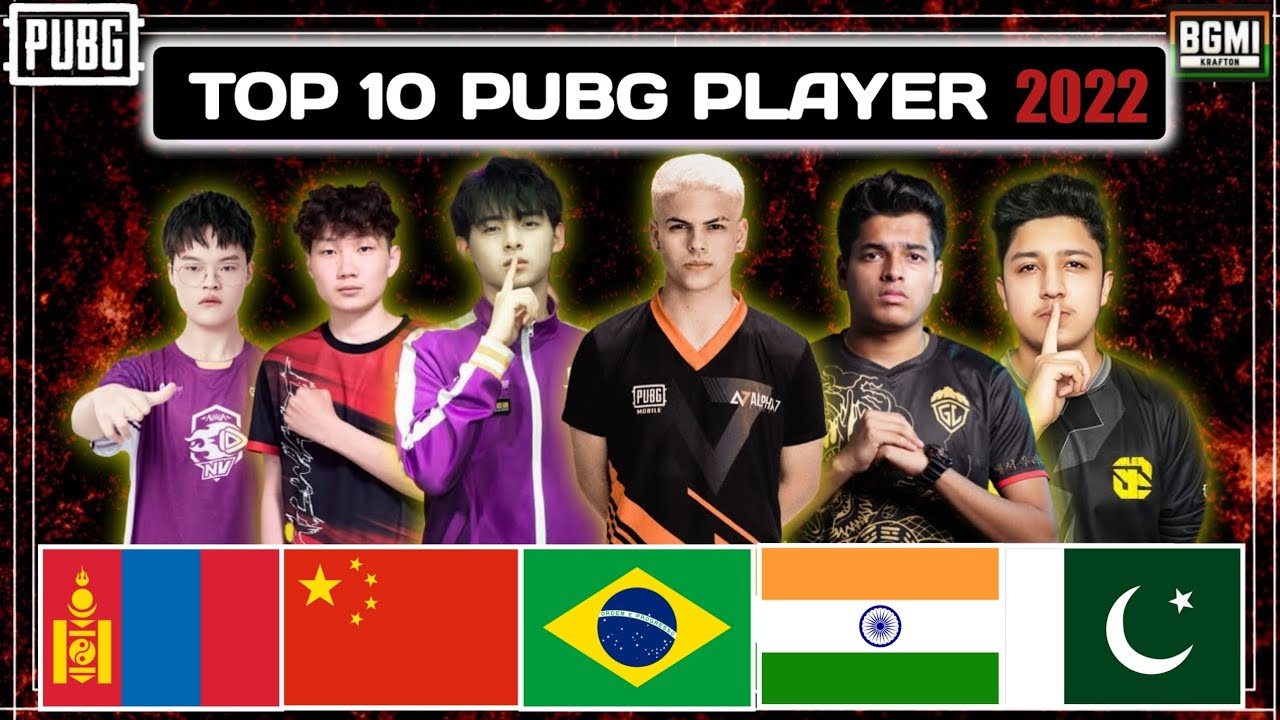 10 Players In The World, 2022 || Best Bgmi Around The World || TEAM PUBG MOBILE -