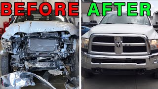 Rebuilding Totaled Truck Ram 5500 from Copart insurance auction