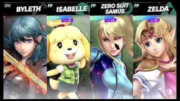 Super Smash Bros Ultimate Amiibo Fights – Byleth & Co Request 190 Mega Battle at the Monastery