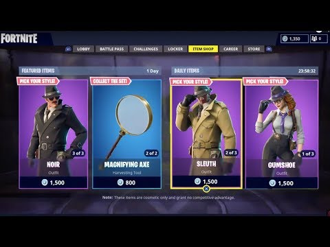 Access Youtube - fortnite new hardboiled detective skins and items july 2nd item shop update