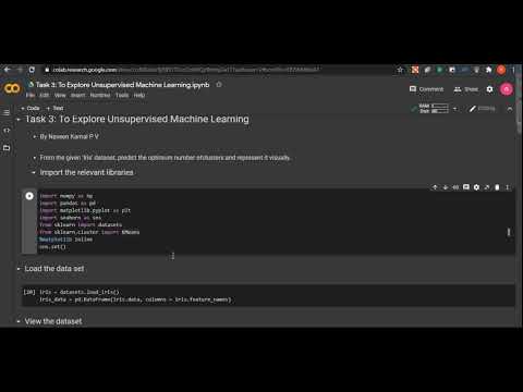 Task 3: To Explore Unsupervised Machine Learning