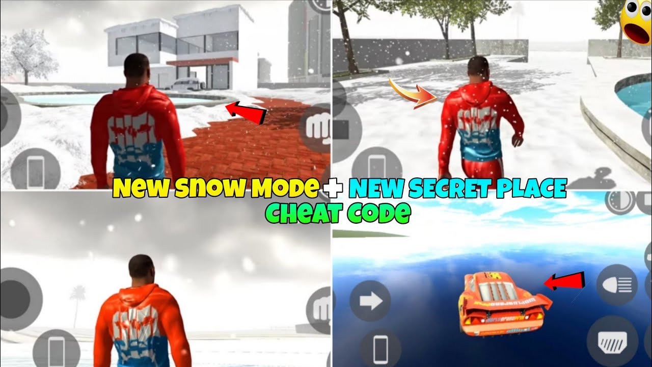 New Snow Mode In Indian Bike Driving 3d | New Secret Place + all new secret cheat code 