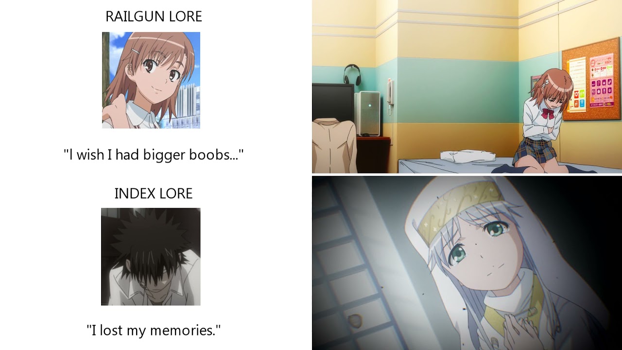 Index Lore vs Railgun Lore In A Nutshell