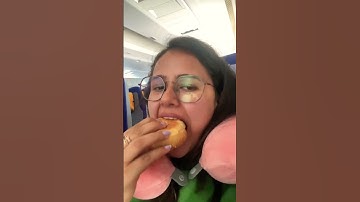 What I Ate on Lufthansa Flight from Frankfurt to Bangalore | What Lufthansa Serves | #lufthansa