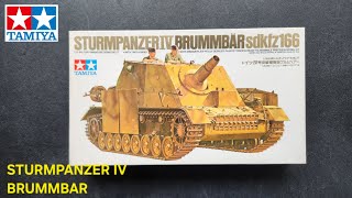 TAMIYA 35077 1/35 STURMPANZER IV BRUMMBAR Unboxing | WWII German Assault Gun Model Kit