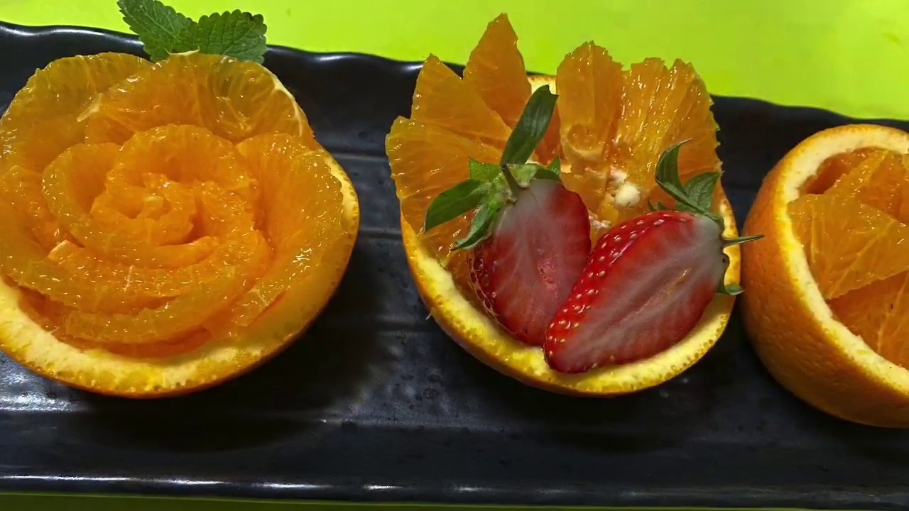 Orange Flower The Art Of Fruit Vegetable Carving 便利なフルーツ 