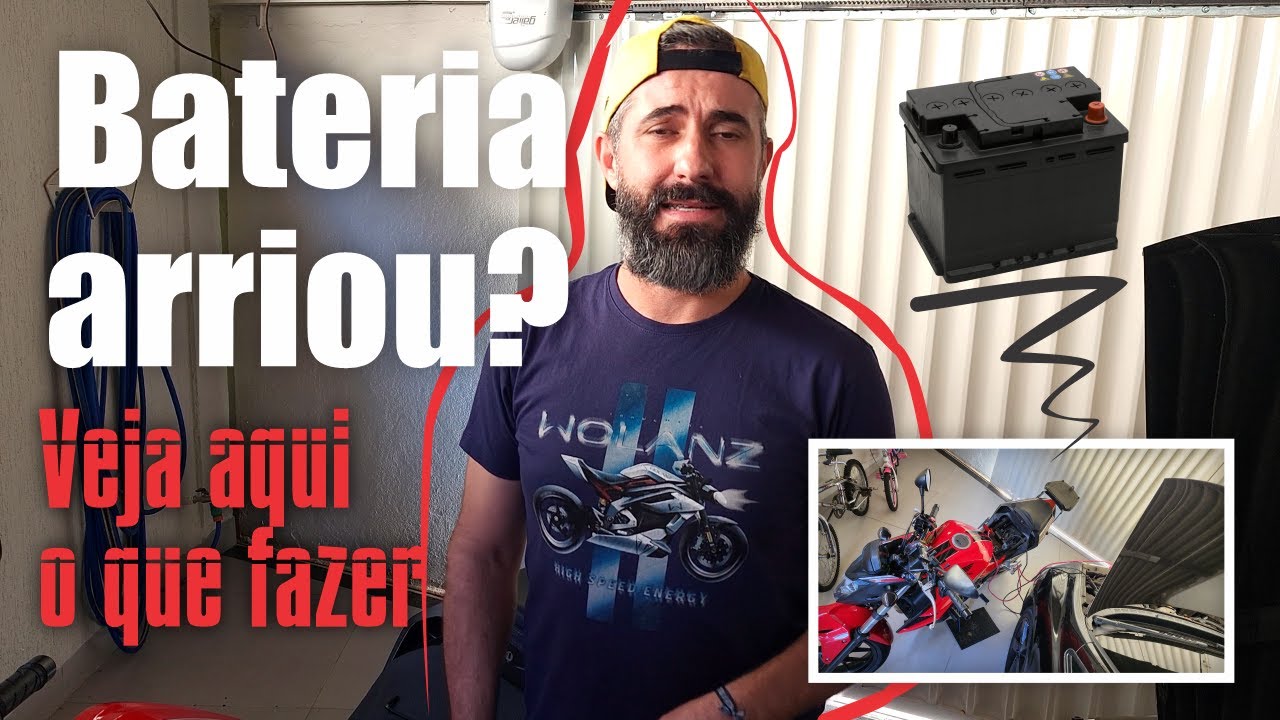 Bateria da Moto Arriou? Veja aqui o que fazer de forma correta! - YouTube