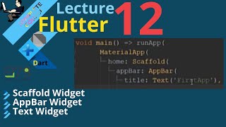 Flutter in Hindi || Scaffold & Material Widgets || Lec # 12
