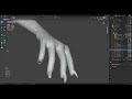 Manual Retopology in Blender - 3 - Broken and overgrown finger nails and toe nails